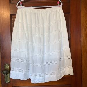 Gap White Skirt Sz XL